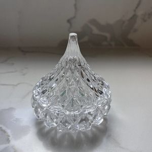 Shannon Crystal Designs of Ireland Crystal Candy Dish Trinket Box 3.5” Tall